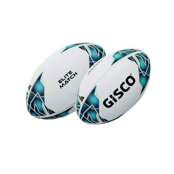 RUGBY BALL - ELITE SIZE-5 (BLUE & WHITE)