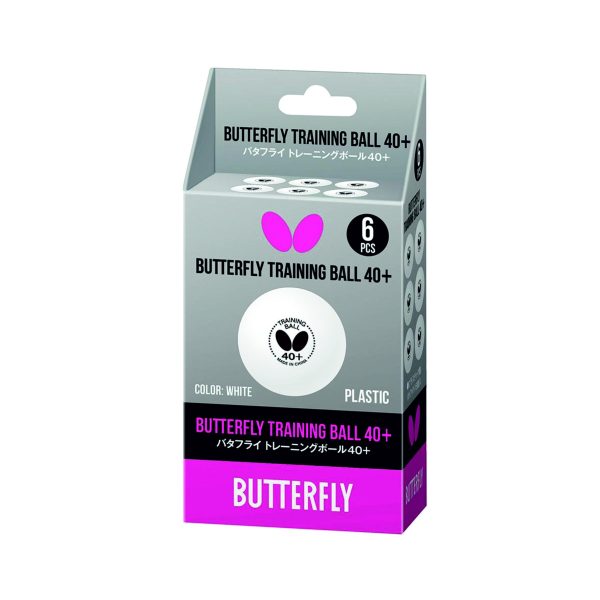 Butterfly Table Tennis Training Ball Pack Of 6 Comparable to a Three Star Ball and Perfect for Multiball Practice
