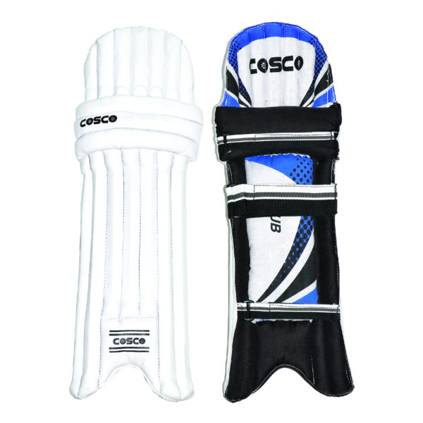 CRICKET BATTING LEG GUARD  CLUB MEN  WHITE