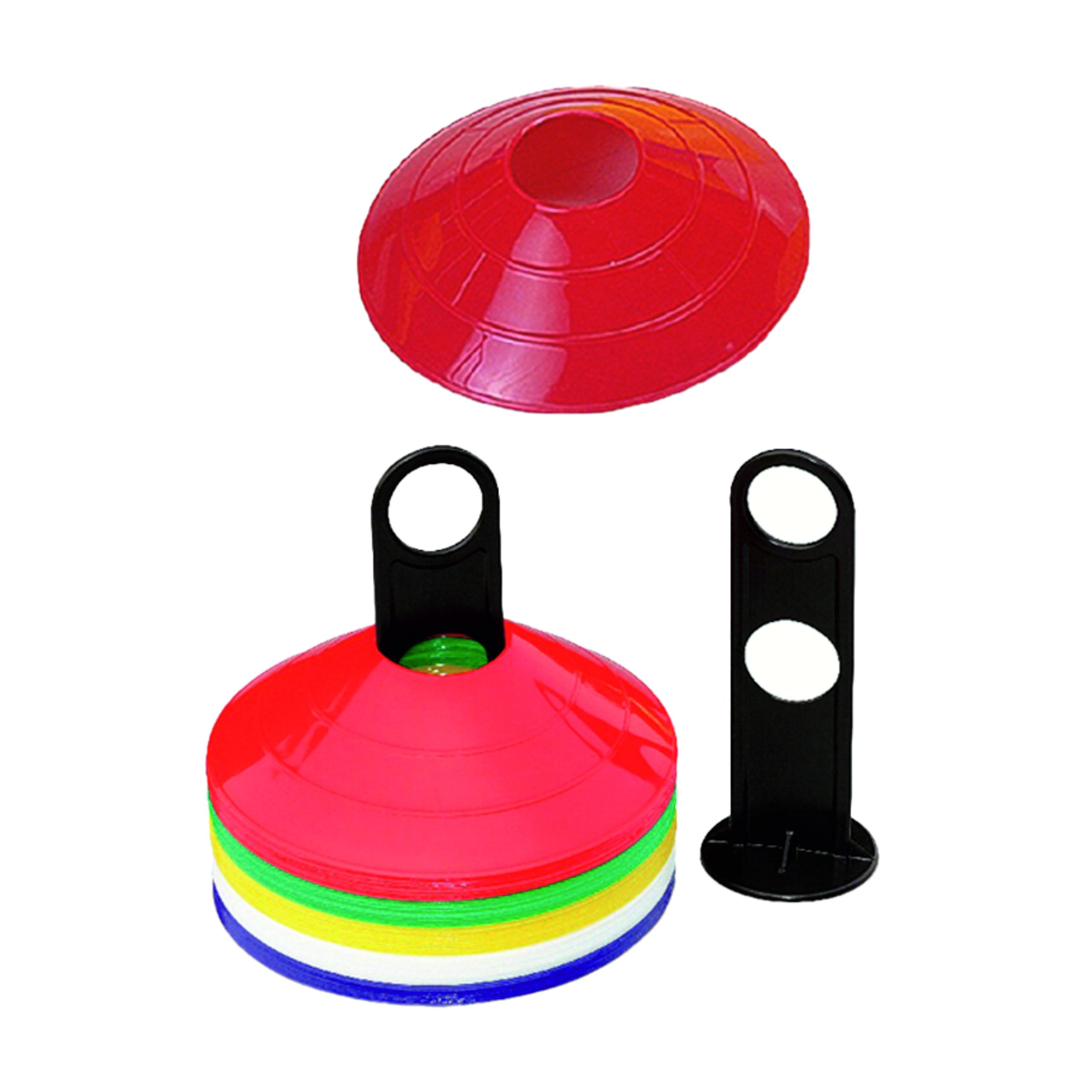 DOME MARKER DOME MARKER - 7.5" DIA, 2" H 50/BOX WITH PLASTIC STAND ASS.CLR - Image 1