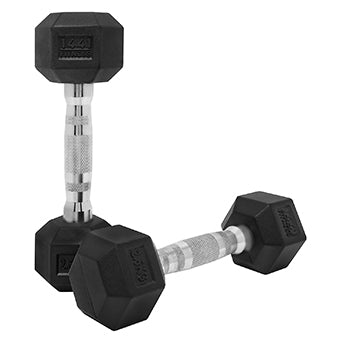 Rubber Hex Dumbbells - 2.5 Kg - 50 Kg