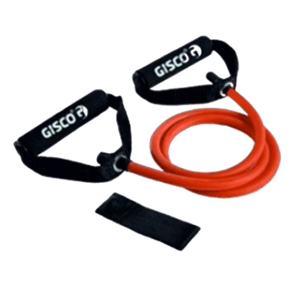 LATEX TUBE EXERCISER WITH D HANDLE