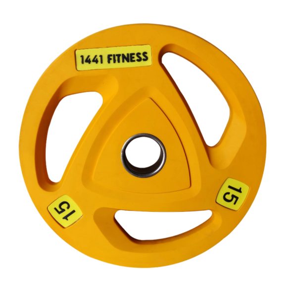 Tri Grip Color PU Olympic Plates 2.5 Kg to 20 Kg - 1 Year Warranty