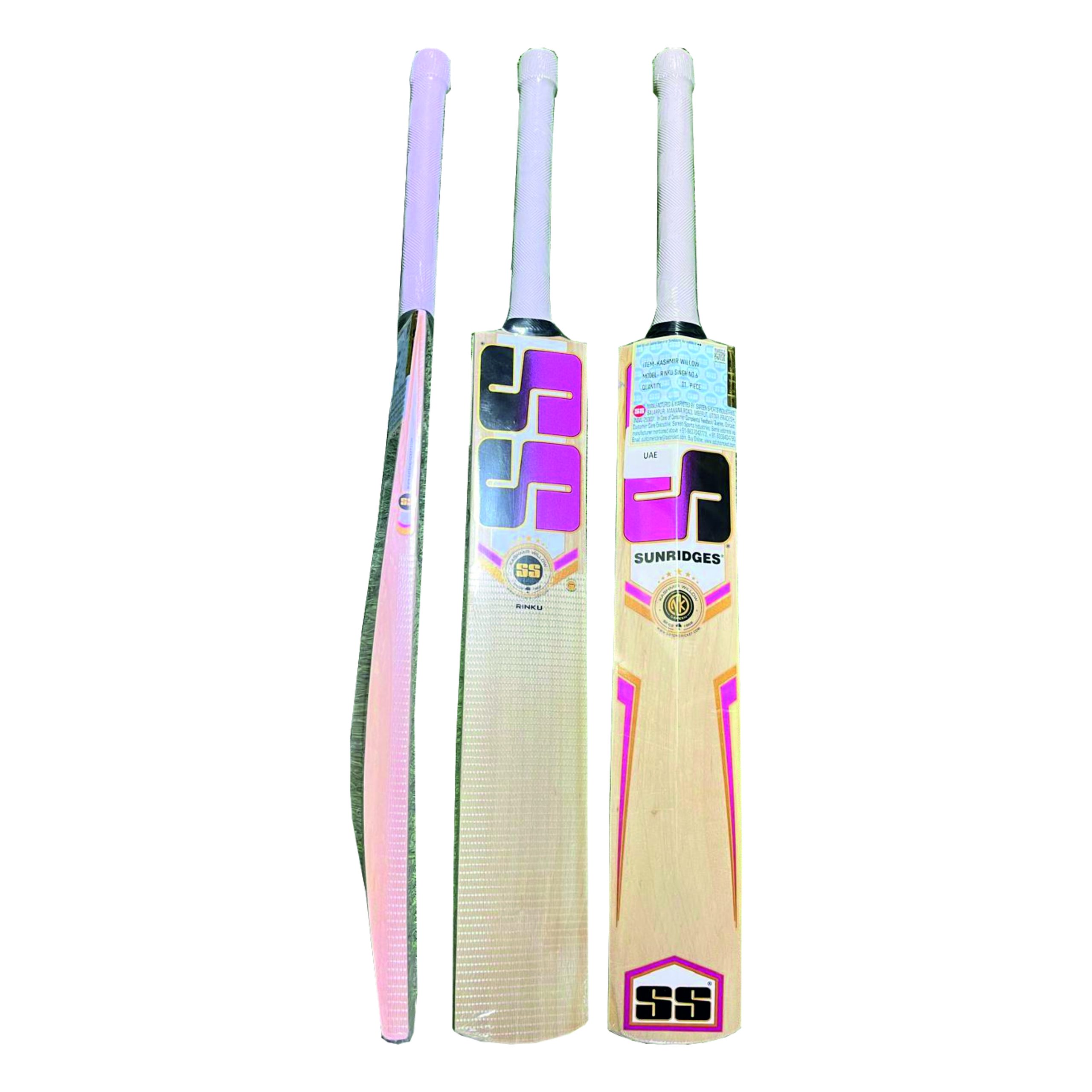 RINKU SS CRICKET BAT KASHMIR WILLOW RINKU SINGH - Image 1