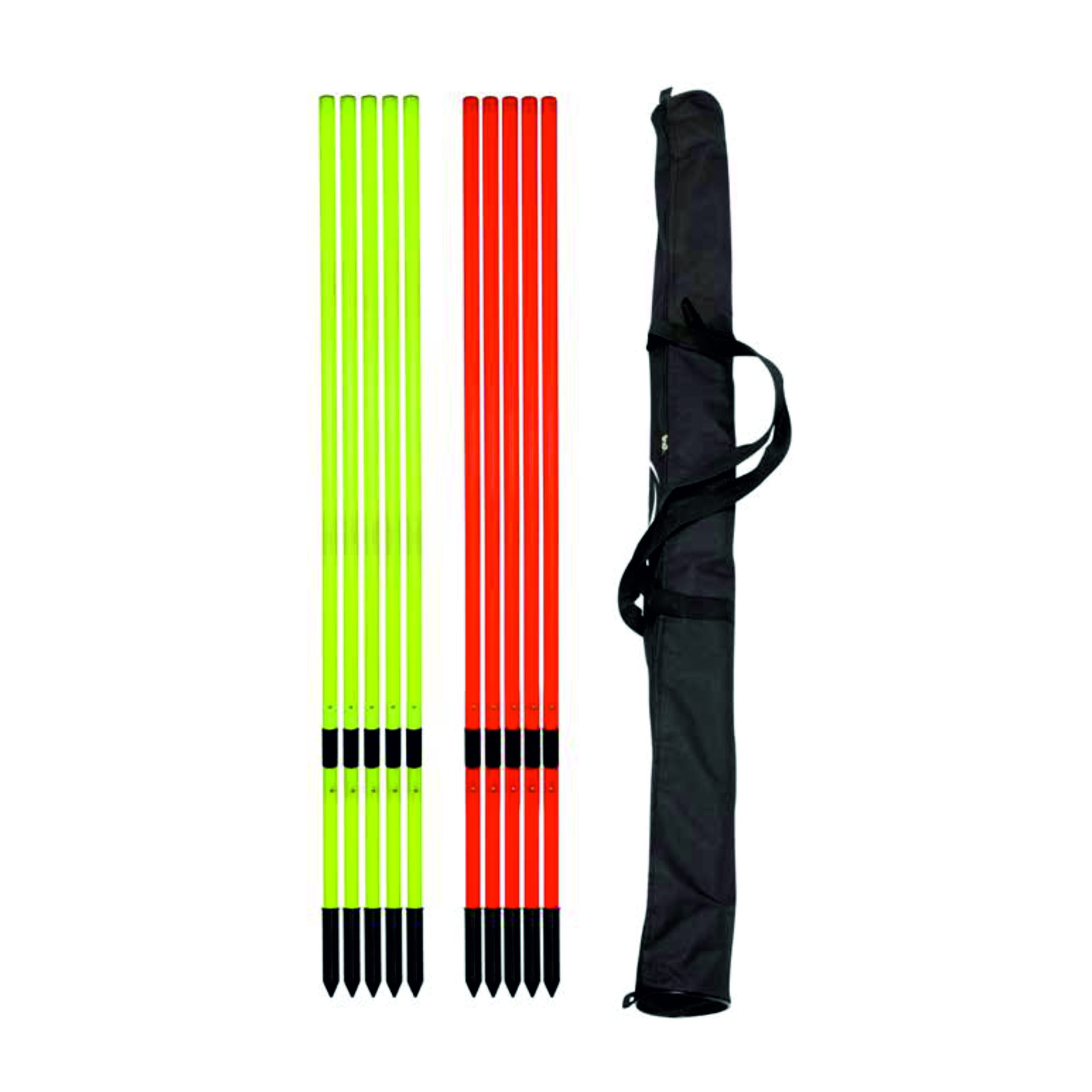 SLALOM POLE – FLEXIBLE WITH GROUND HOUSING SLALOM POLE FLEXIBLE SZ 1.60MTR 30MM YELLOW - Image 1