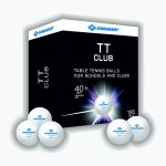 Donic-Schildkröt Table Tennis Ball TT Club 608532 Training Ball in Poly 40+ Quality Pack of 120 in Large Box White