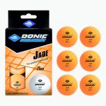 TABLE TENNIS BALL JADE POLY40+SPARE TIME 6PCS ORANGE 618378