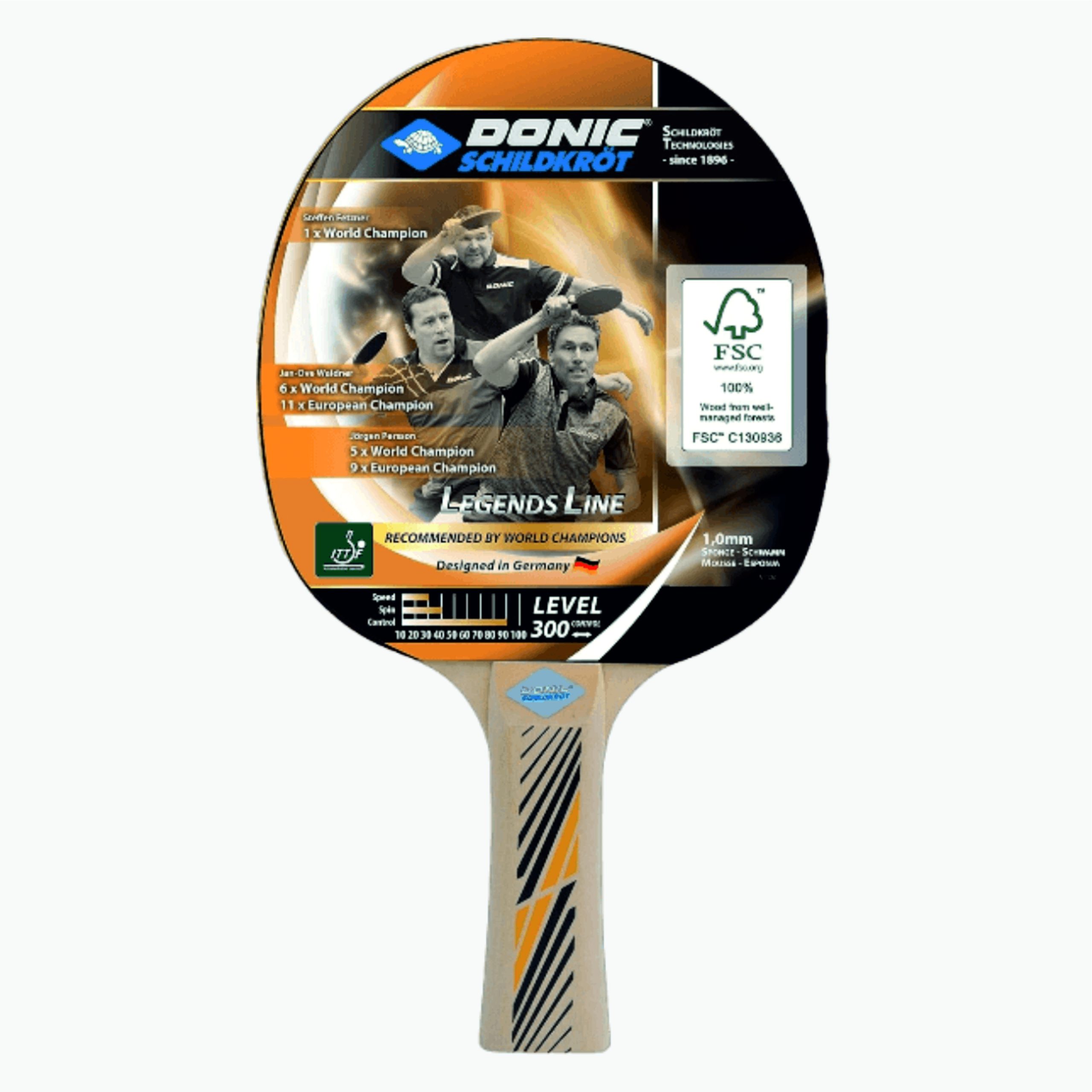 TABLE TENNIS RACKET LEGENDS 300 DSK DONIC 705234 DSK TT BAT LEGENDS 300 - Image 1