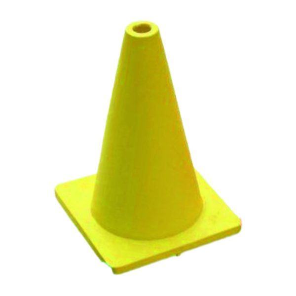 CONE- 12" YELLOW FLEXIBLE WITH ONE HOLE ON TOP VCM-F12S1 Y