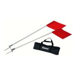 CORNER FLAG GOLD -100 SPRING FOOTBALL SET/4 PC MADE OF STRONG PLASTIC