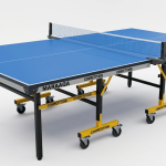 TABLE TENNIS TABLE 25MM, COMPETITION 8 WHEELS100MM IN 1.5' SQUARE
